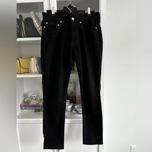 A&F Men’s Athletic Skinny Stretch Black Jeans